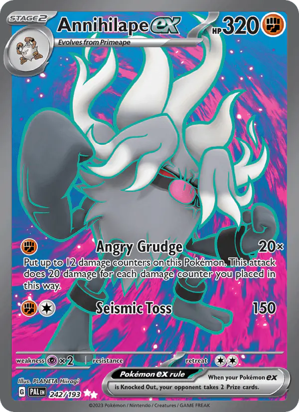 Carta Annihilape ex 242/193 de Paldea Evolved