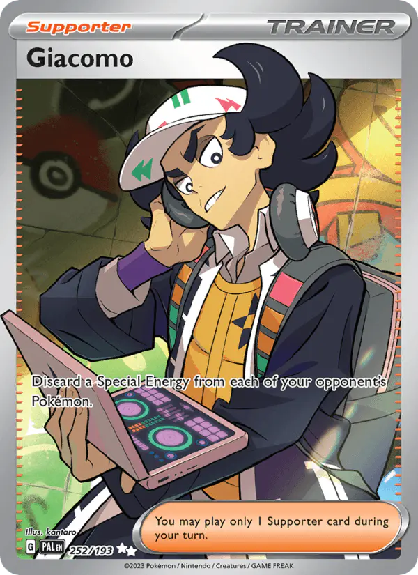 Carta Giacomo 252/193 de Paldea Evolved