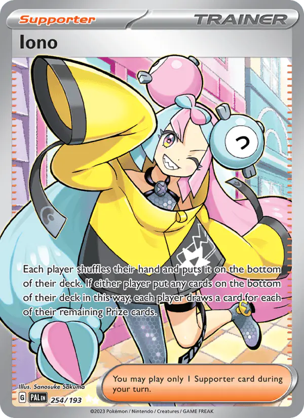Carta Iono 254/193 de Paldea Evolved