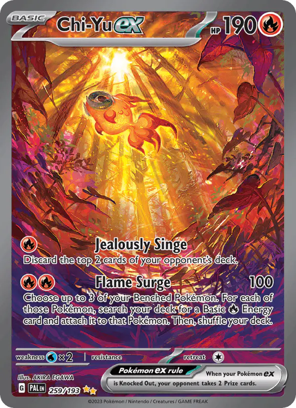 Carta Chi-Yu ex 259/193 de Paldea Evolved