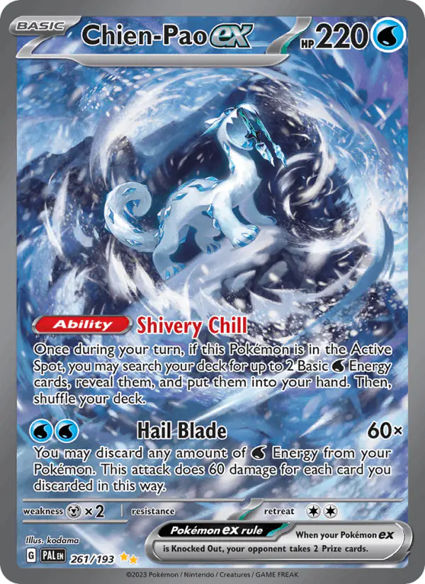 Carta Chien-Pao ex 261/193 de Paldea Evolved