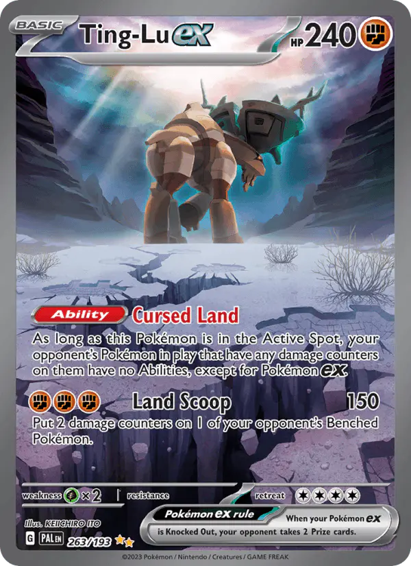 Carta Ting-Lu ex 263/193 de Paldea Evolved