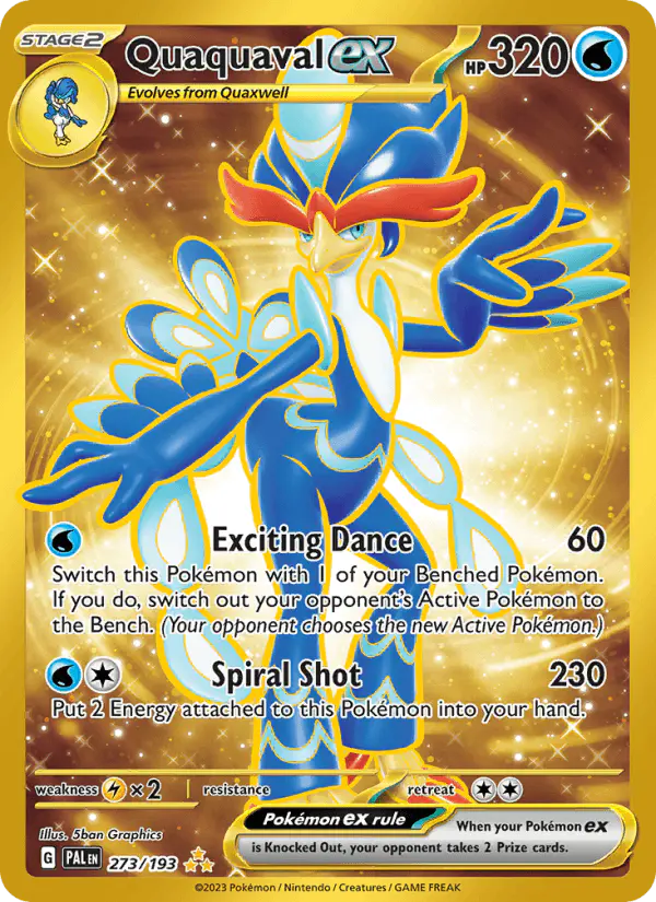 Carta Quaquaval ex 273/193 de Paldea Evolved
