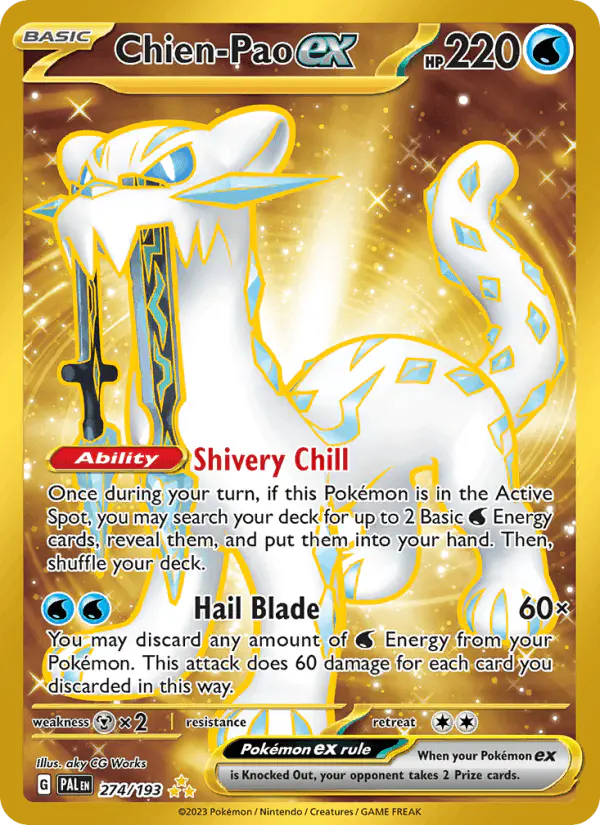 Carta Chien-Pao ex 274/193 de Paldea Evolved