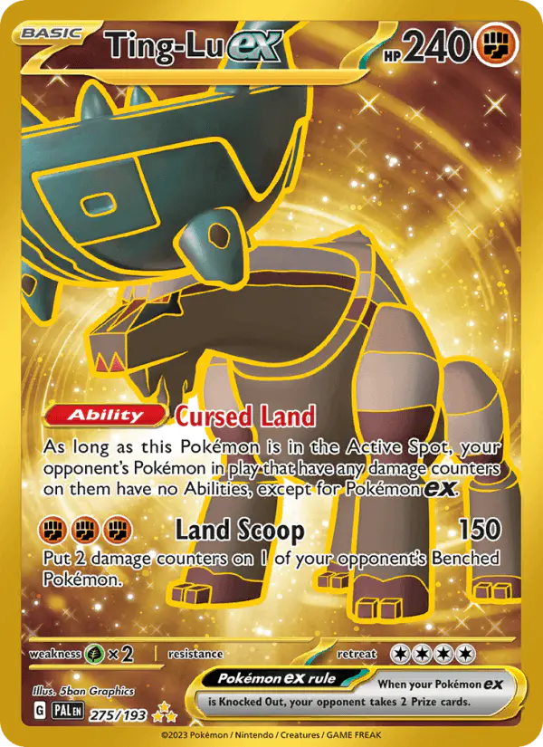 Carta Ting-Lu ex 275/193 de Paldea Evolved