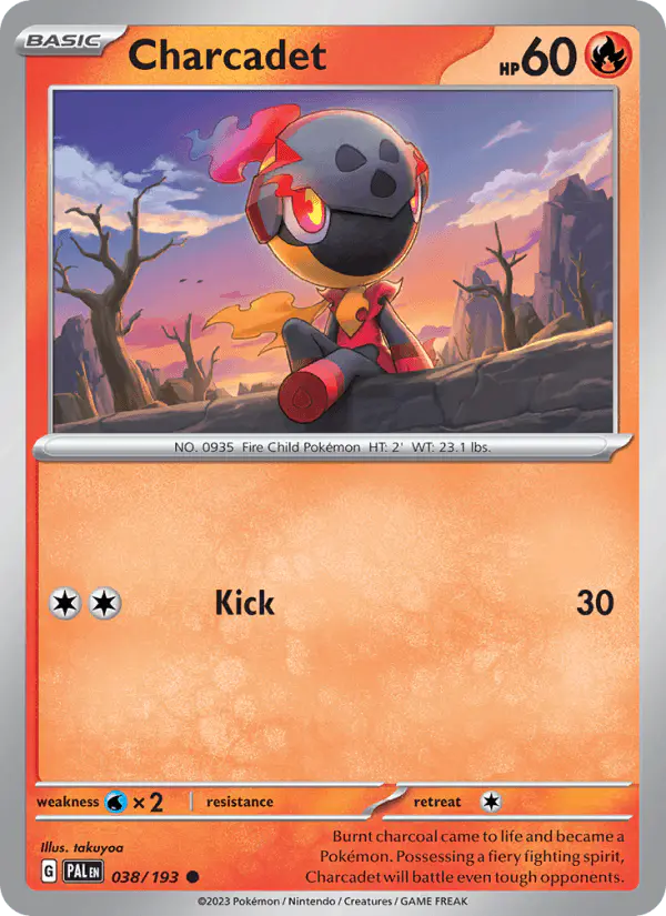 Carta Charcadet 038/193 de Paldea Evolved