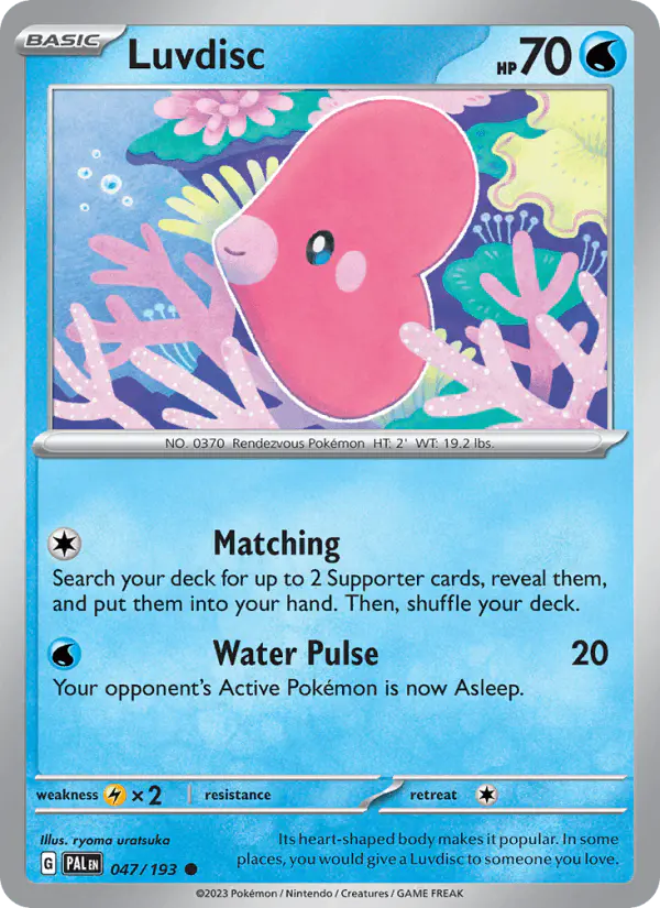 Carta Luvdisc 047/193 de Paldea Evolved