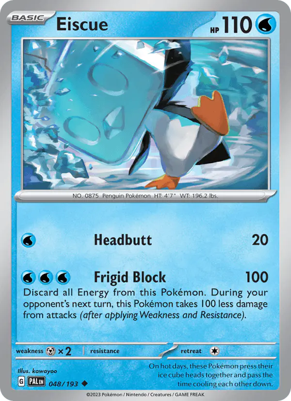 Carta Eiscue 048/193 de Paldea Evolved