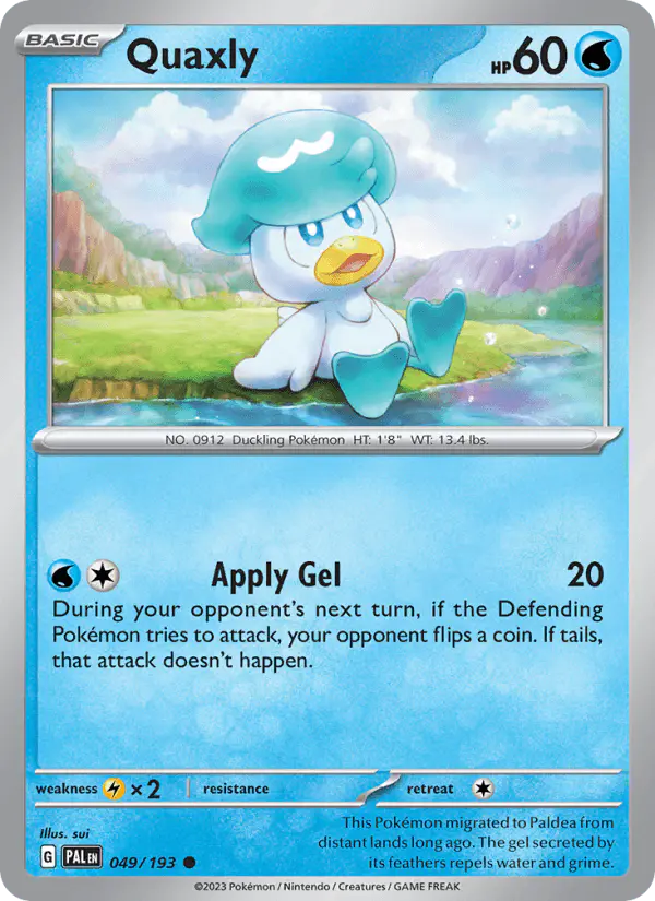 Carta Quaxly 049/193 de Paldea Evolved