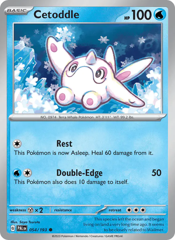 Carta Cetoddle 054/193 de Paldea Evolved
