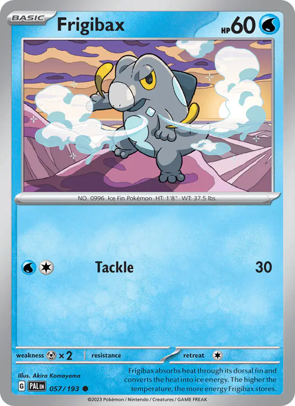 Carta Frigibax 057/193 de Paldea Evolved