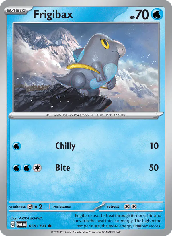 Carta Frigibax 058/193 de Paldea Evolved