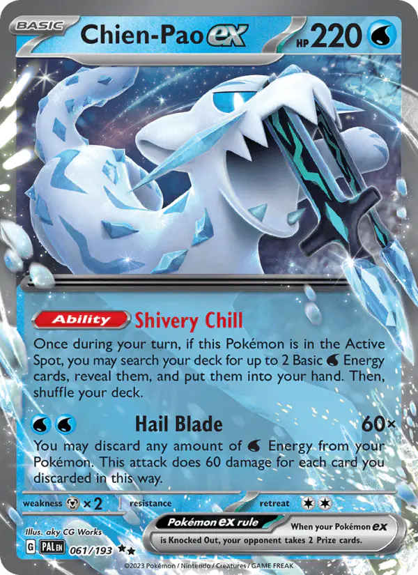 Carta Chien-Pao ex 061/193 de Paldea Evolved