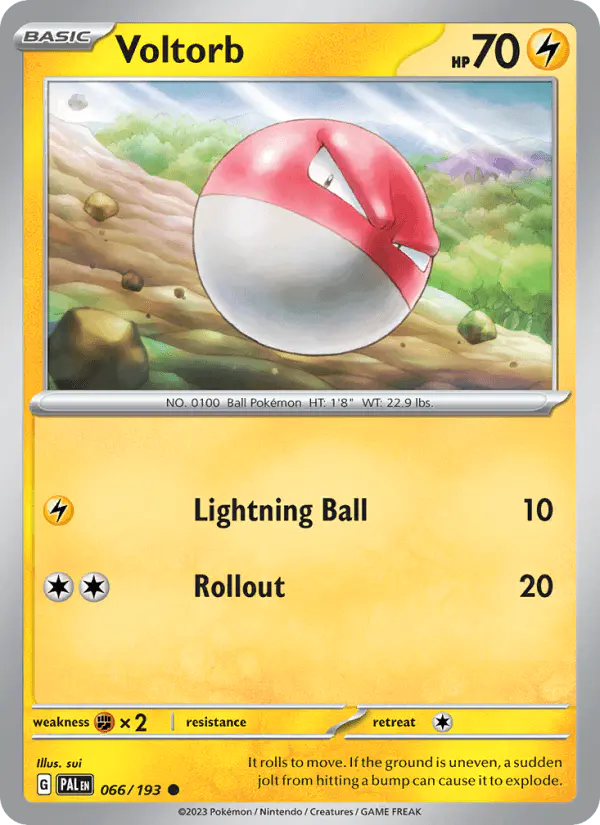 Carta Voltorb 066/193 de Paldea Evolved