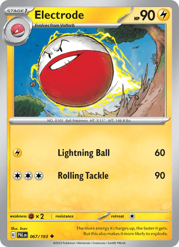 Carta Electrode 067/193 de Paldea Evolved