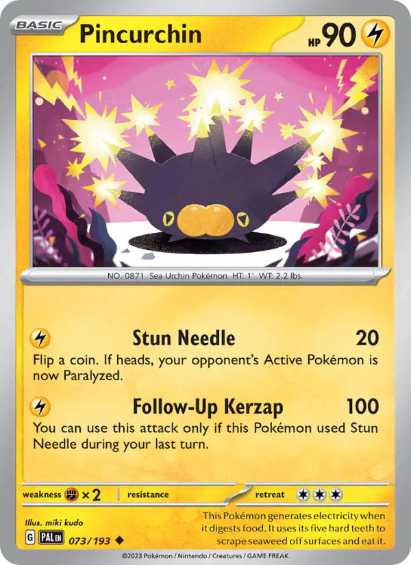 Carta Pincurchin 073/193 de Paldea Evolved