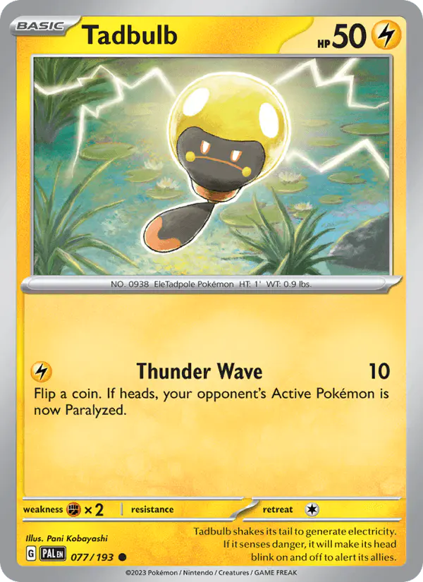 Carta Tadbulb 077/193 de Paldea Evolved