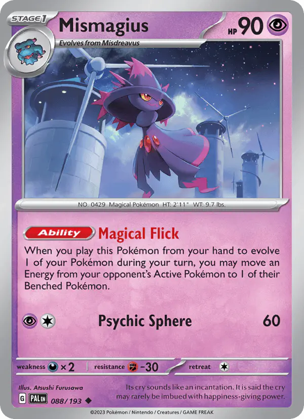 Carta Mismagius 088/193 de Paldea Evolved
