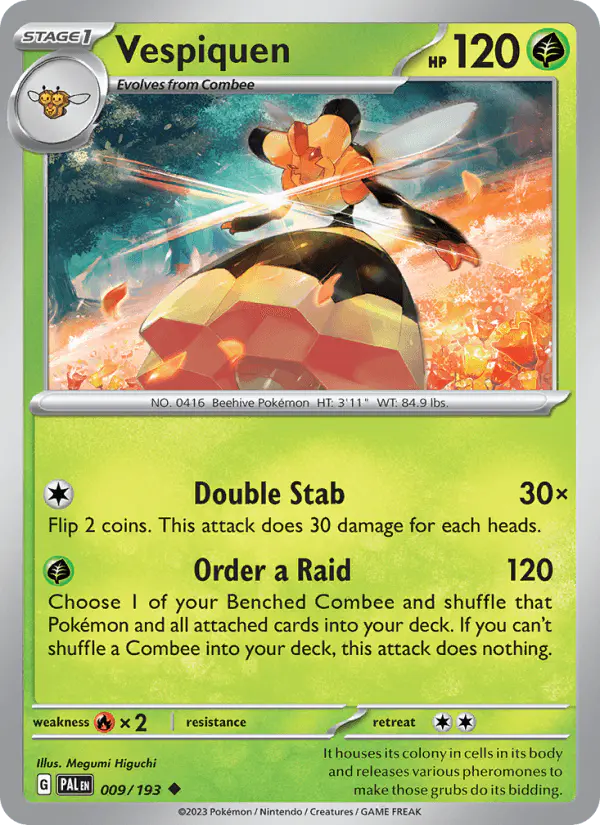Carta Vespiquen 009/193 de Paldea Evolved
