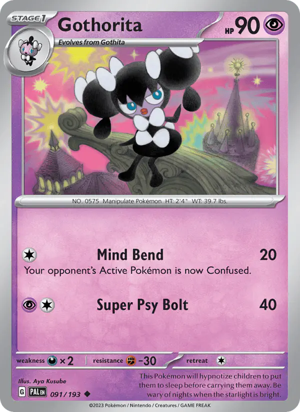 Carta Gothorita 091/193 de Paldea Evolved