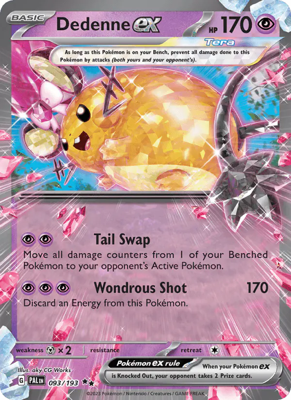 Carta Dedenne ex 093/193 de Paldea Evolved