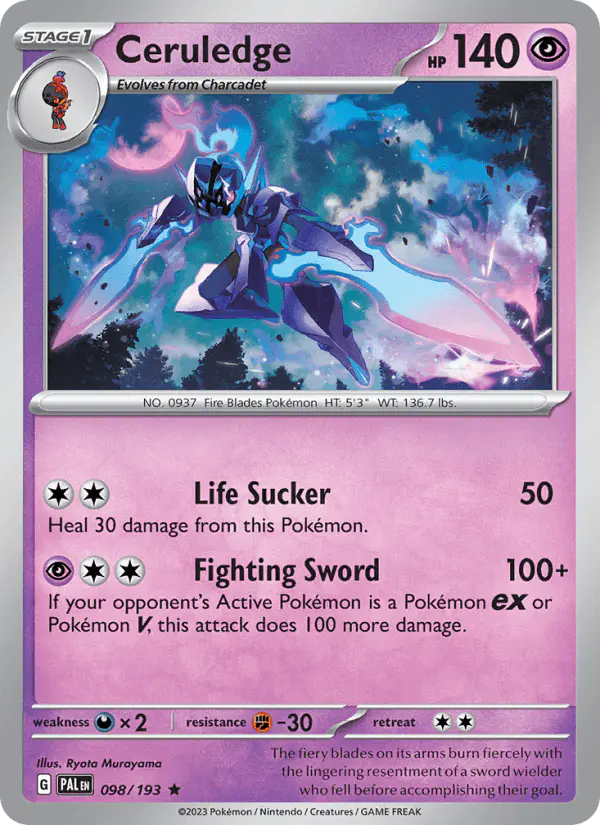 Carta Ceruledge 098/193 de Paldea Evolved