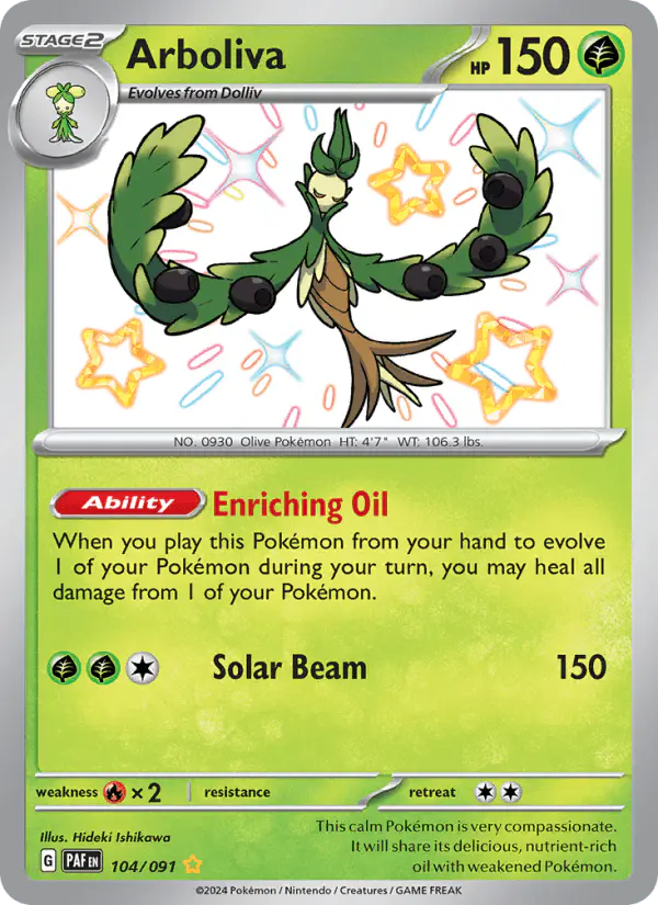 Carta Arboliva 104/091 de Paldean Fates