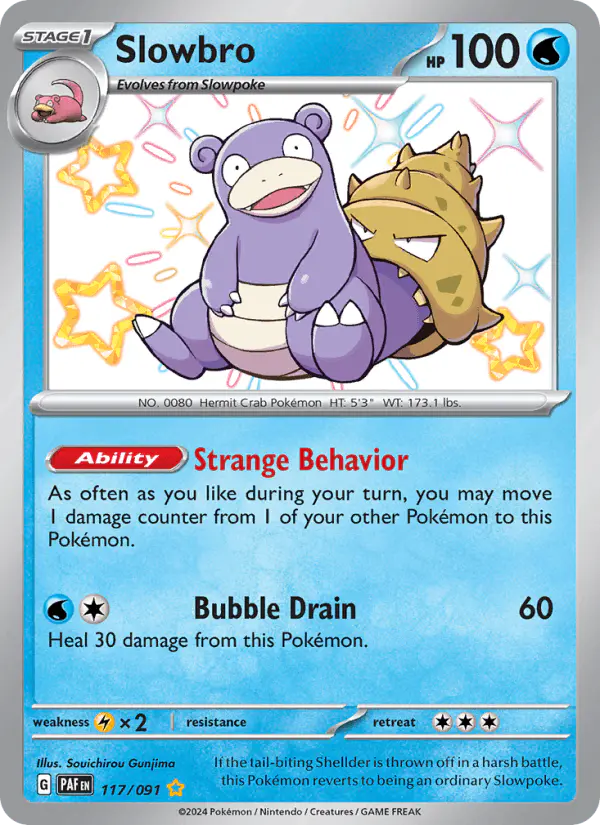 Carta Slowbro 117/091 de Paldean Fates