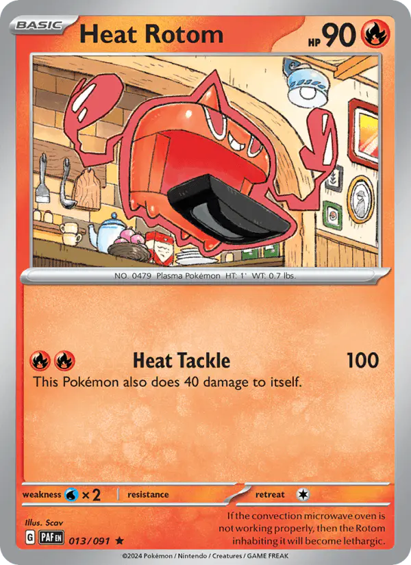 Carta Heat Rotom 013/091 de Paldean Fates