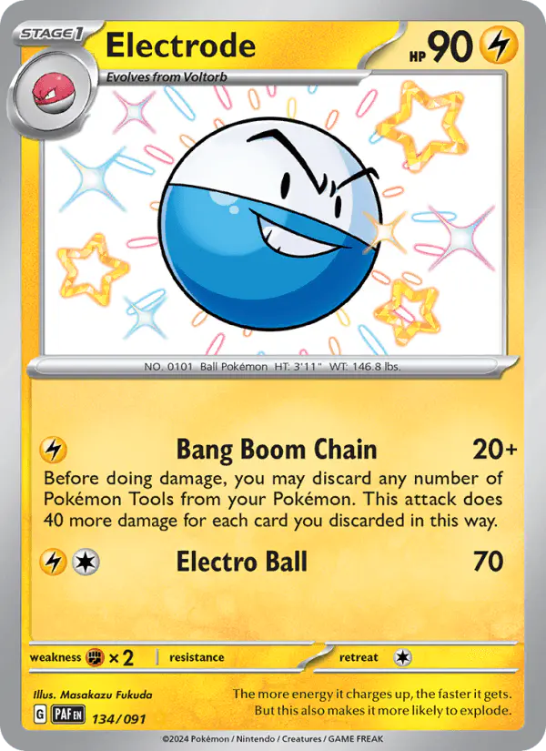 Carta Electrode 134/091 de Paldean Fates