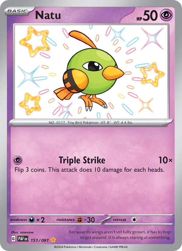 Carta Natu 151/091 de Paldean Fates