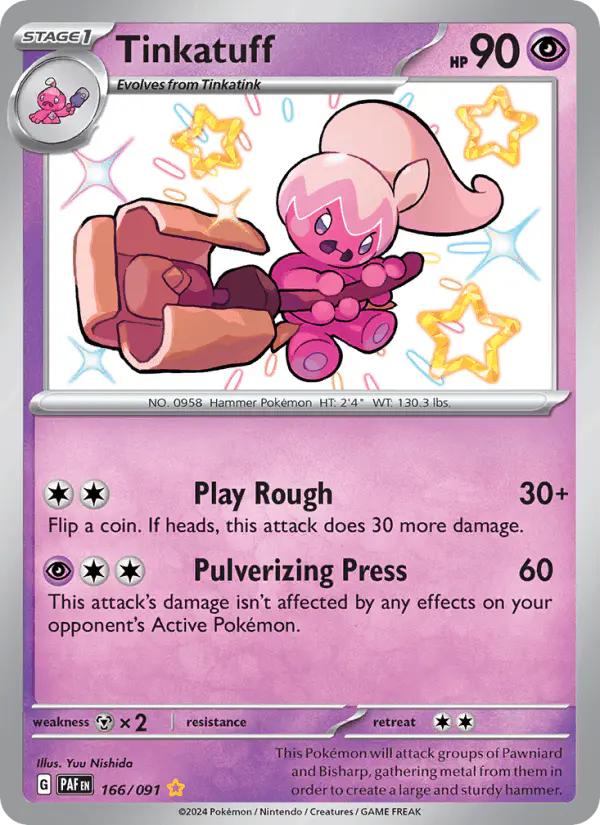 Carta Tinkatuff 166/091 de Paldean Fates