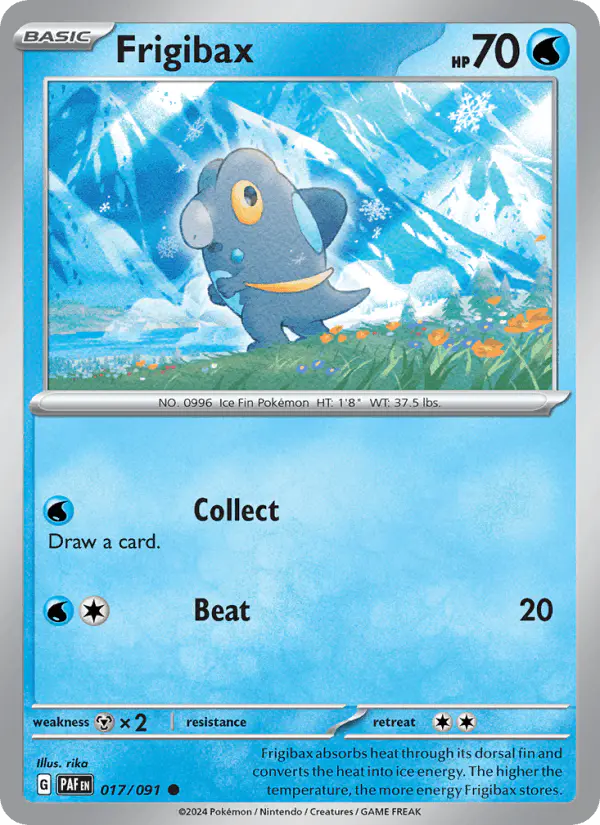 Carta Frigibax 017/091 de Paldean Fates