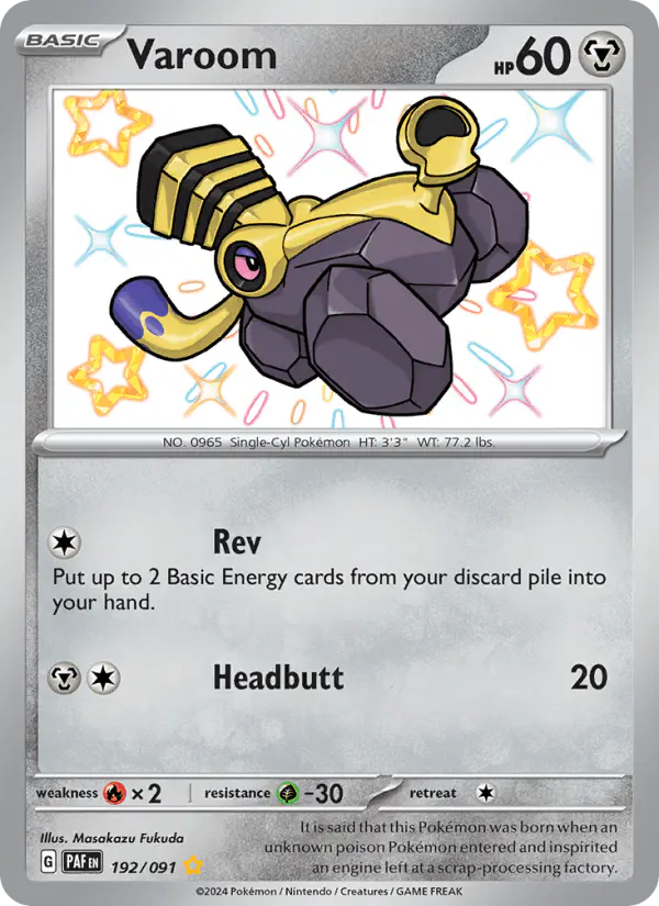 Carta Varoom 192/091 de Paldean Fates