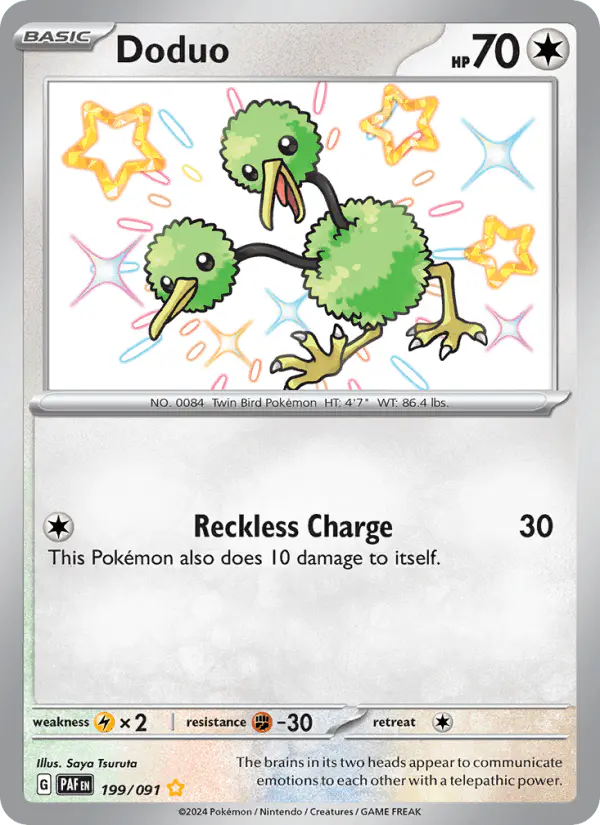 Carta Doduo 199/091 de Paldean Fates