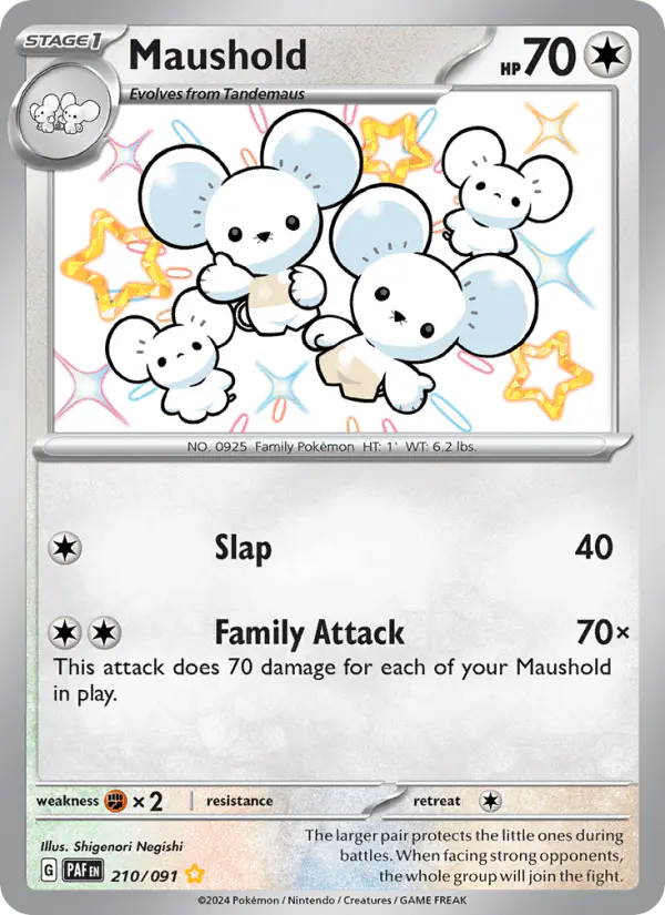 Carta Maushold 210/091 de Paldean Fates