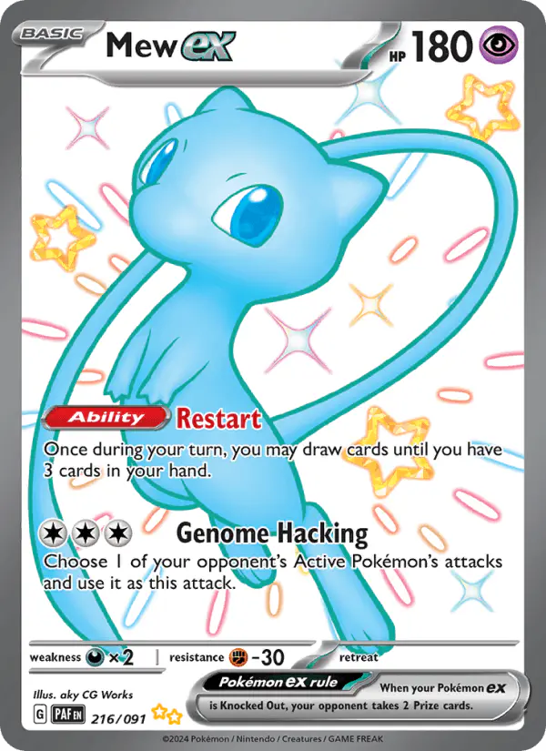 Carta Mew ex 216/091 de Paldean Fates