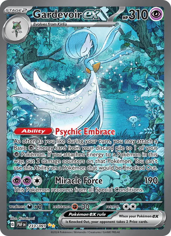 Carta Gardevoir ex 233/091 de Paldean Fates