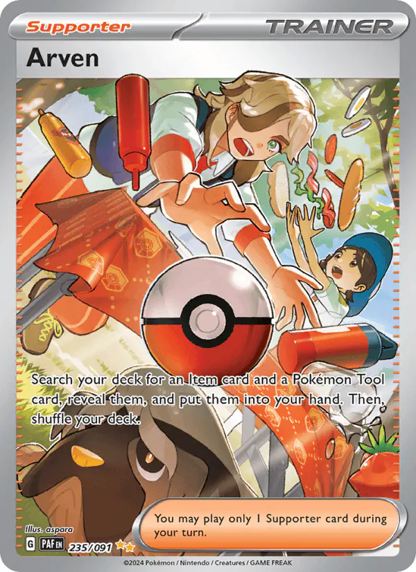 Carta Arven 235/091 de Paldean Fates