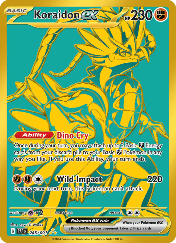 Carta Koraidon ex 245/091 de Paldean Fates