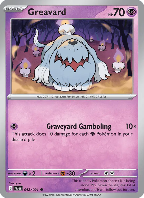 Carta Greavard 042/091 de Paldean Fates