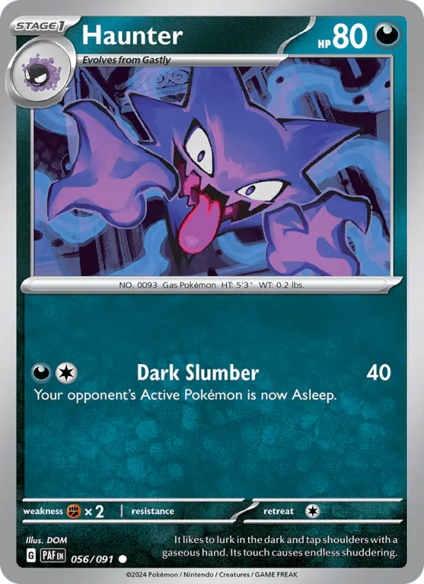 Carta Haunter 056/091 de Paldean Fates