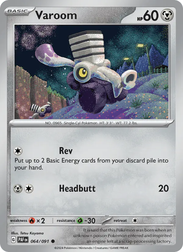 Carta Varoom 064/091 de Paldean Fates