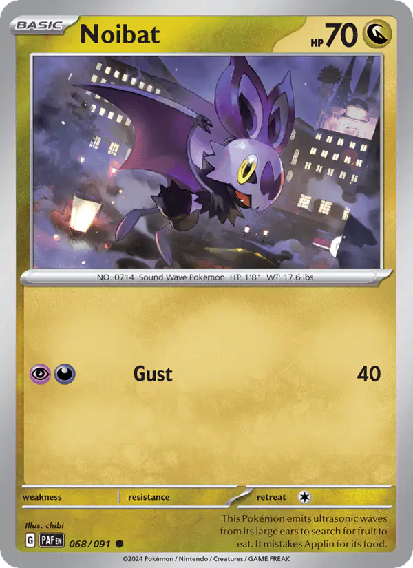 Carta Noibat 068/091 de Paldean Fates