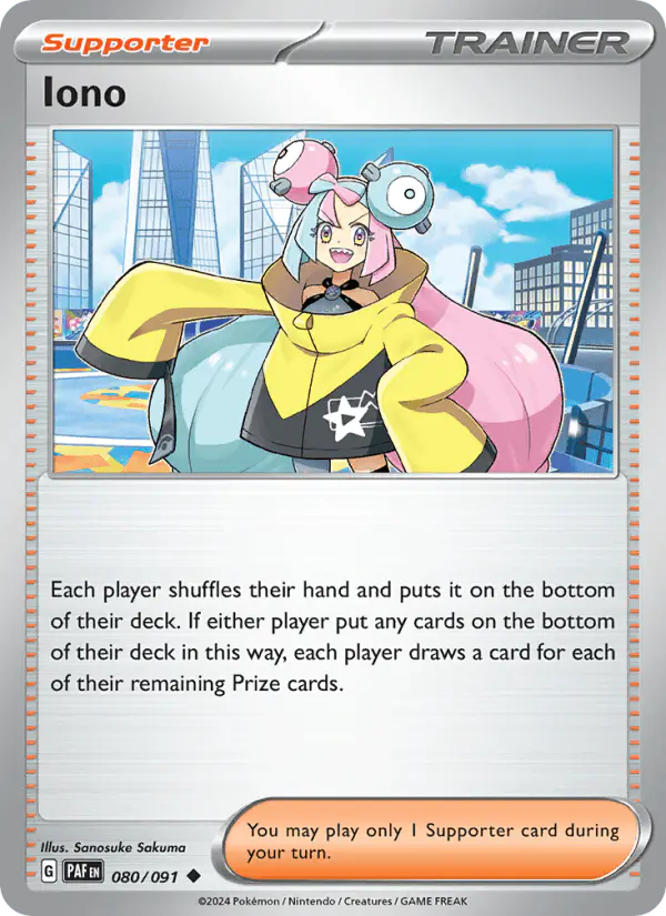 Carta Iono 080/091 de Paldean Fates