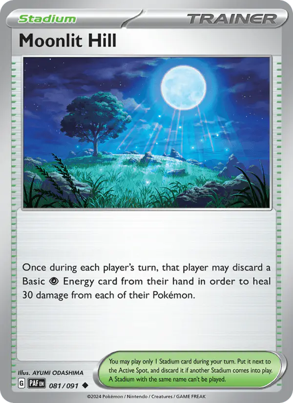 Carta Moonlit Hill 081/091 de Paldean Fates