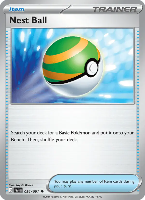 Carta Nest Ball 084/091 de Paldean Fates