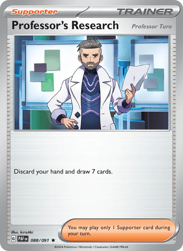 Carta Professor's Research 088/091 de Paldean Fates