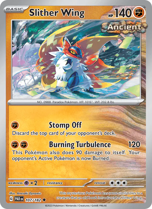 Carta Slither Wing 107/182 de Paradox Rift