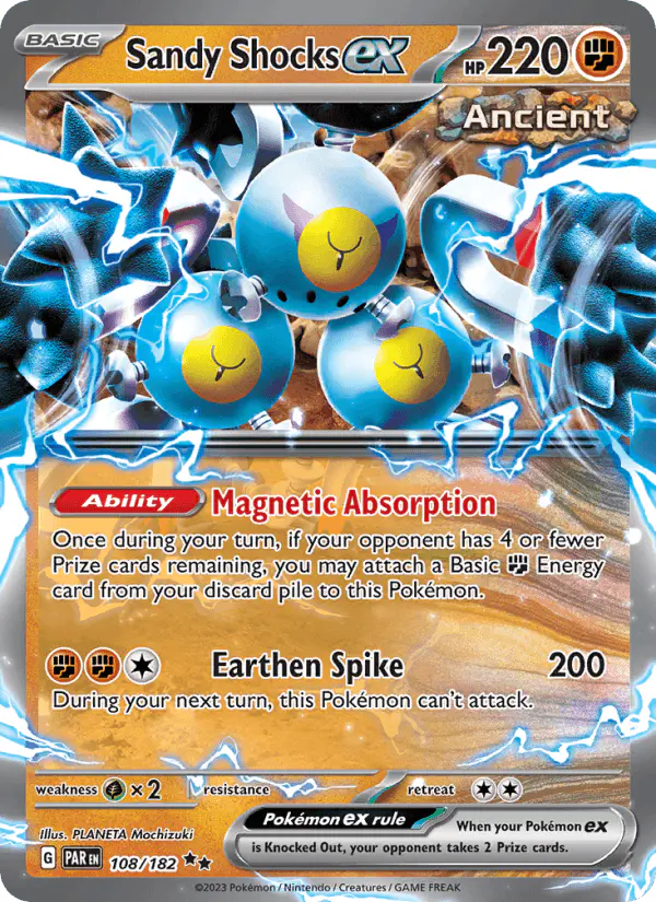 Carta Sandy Shocks ex 108/182 de Paradox Rift